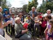 Saleema with Bouquet