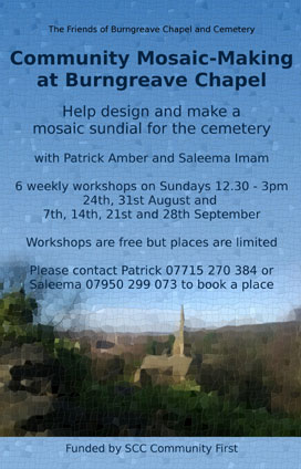 Community mosaic workshop poster