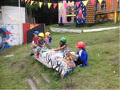 Painting Ellie the  Zebra