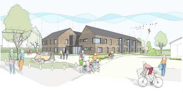 Architect drawing of the plans for Firshill Court 