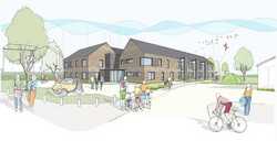 Architect drawing of the plans for Firshill Court 