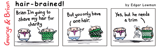 George and Brian: hair-brained