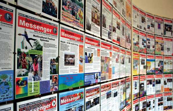 The Messenger: an array of past covers