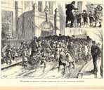 “The Distress at Sheffield: Children waiting for soup at the Vestry- Hall, Brightside”