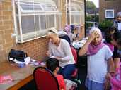 Face painting at Carwood TARA relaunch party