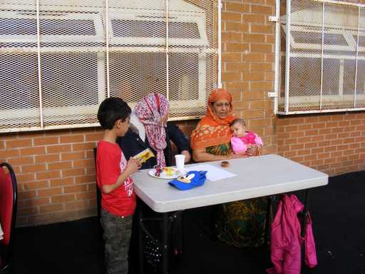 Family outside at Carwood TARA relaunch party
