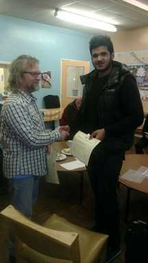 Volunteers receive certificates