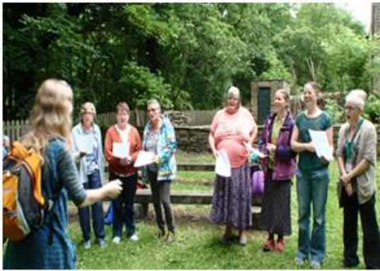 Singing group performance